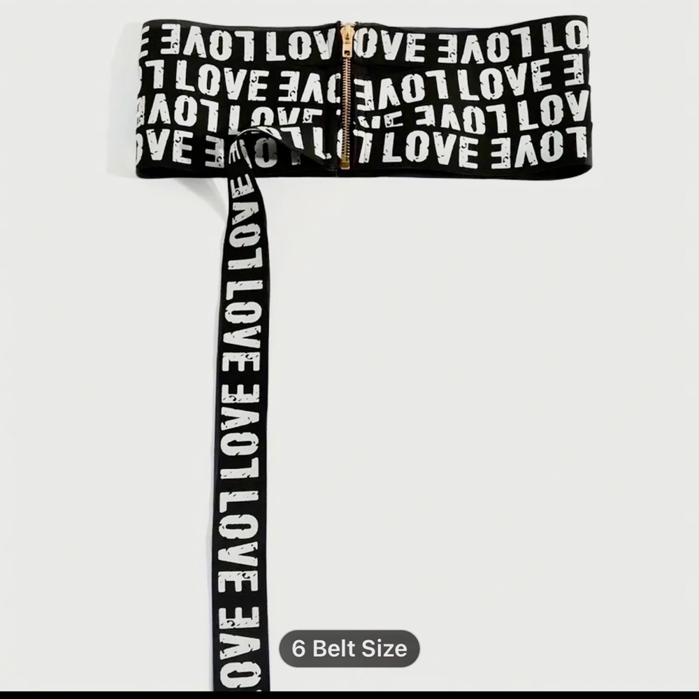 Plus Size Bandage LOVE Belt - Picture 5 of 6